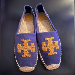 Tory Burch blue espadrilles